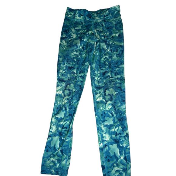 C9 teal pattern leggings size 7/8 - Picture 1 of 4